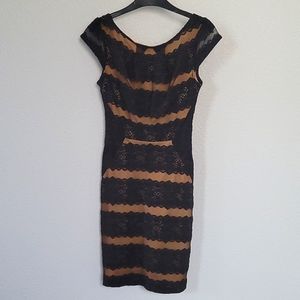 Mystic, size small, black lace dress